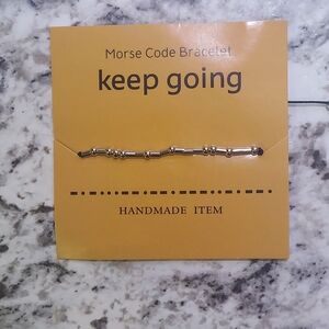 Handmade Gold Morse Code Bracelet